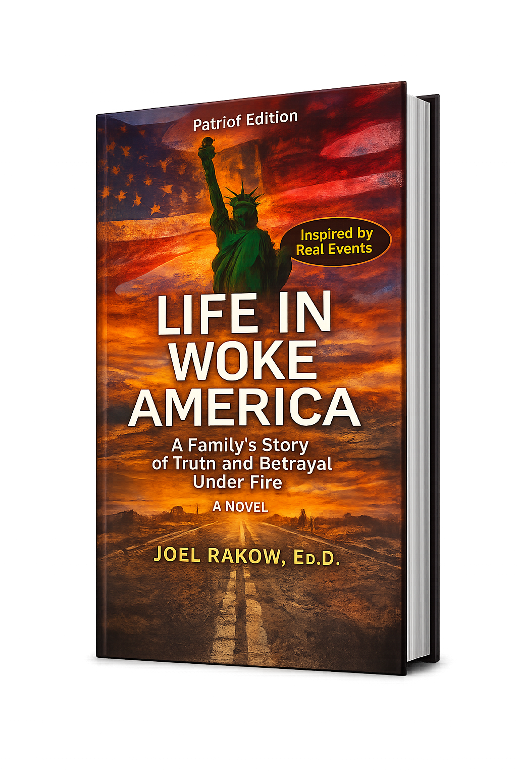 Book cover of Life in Woke America Patriot Edition by Joel Rakow